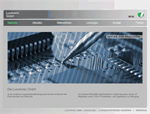 Tablet Screenshot of luxotronic.de
